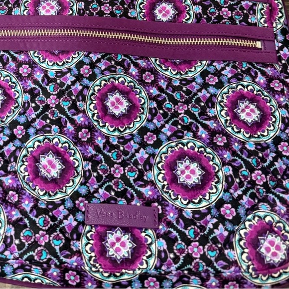Vera Bradley Purple and Pink Crossbody Bag with Floral Paisley Design - Picture 5 of 5